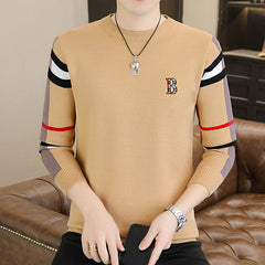 Crew neck loose pullover sweater