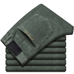 Men's Corduroy Straight Thick Warm Casual Pants