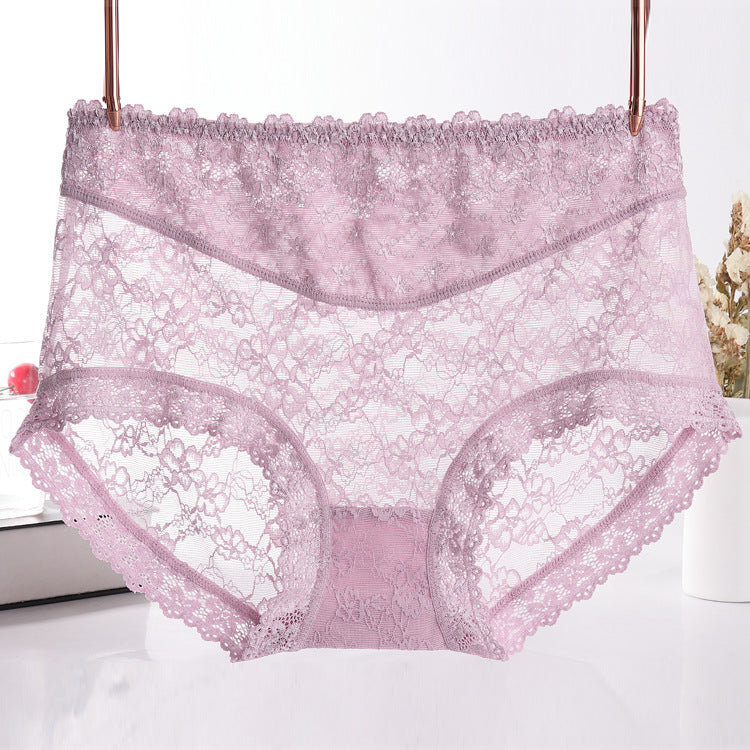 Lace Sexy Hollow Butt Lifting Briefs