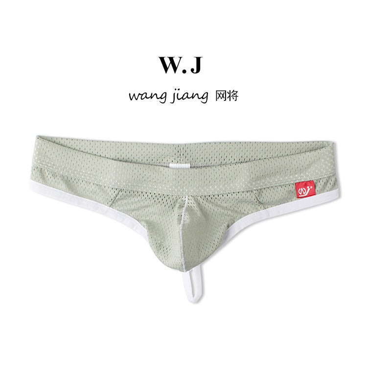 Men's Sexy Low Waist Mesh Breathable Thong