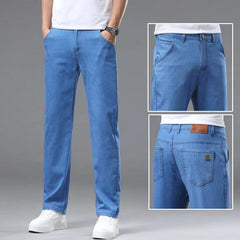 Men's Wear-resistant Ultra-thin Ice Silk Versatile Casual Jeans