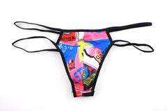 Men's Low-rise Printed Sexy Thong