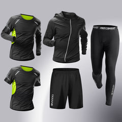 Men's Quick-drying High-elastic Running Training Sports Suit