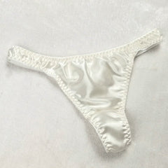 100% Mulberry Silk Low Waist Sexy Breathable Thong