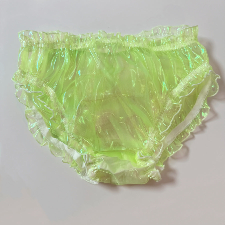 Men's Transparent Colorful Mesh Sexy Briefs