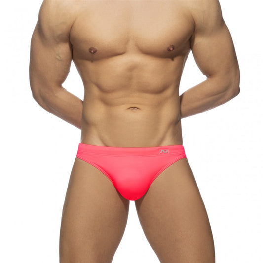 Men's Low Waist Bikini Solid Color Nylon Underwear