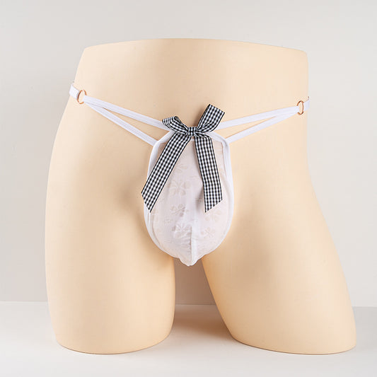 Men's Sexy Bow Ring Thong