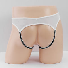 Men's Sexy Mesh Transparent Hip Lifting Sports Thong