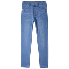 Men's Simple Soft Straight Comfortable Stretch Anti-Wrinkle Jeans