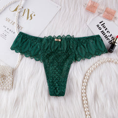 Sexy Lace Low-waist Crossover Comfortable and Breathable Thong
