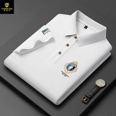 2024 New Style Embroidered Lapel Simple Casual Cotton Polo Shirt