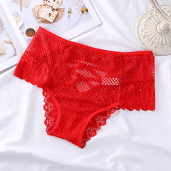 Sexy Lace Cross Strap Briefs
