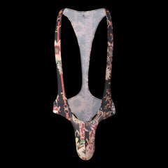 Printed Sexy Bodysuit Thong