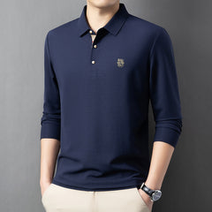 Men's Business Casual Brushed POLO Shirt