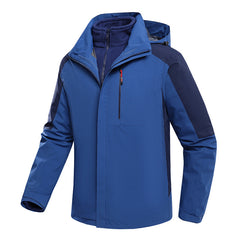 Men's New Winter Removable Hood Windproof Jacket