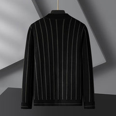 Men's Casual Loose Striped Fashion Knitted Cardigan