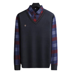 New men's fleece thickened warm shirt