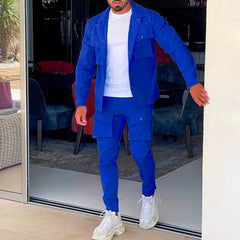 Men's Casual Fashion Slim Sports Suit