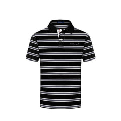 2023 New Summer Cotton Striped Polo Shirt