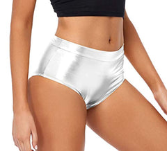 Metallic High Waist Hip Lift Shiny Sexy Shorts
