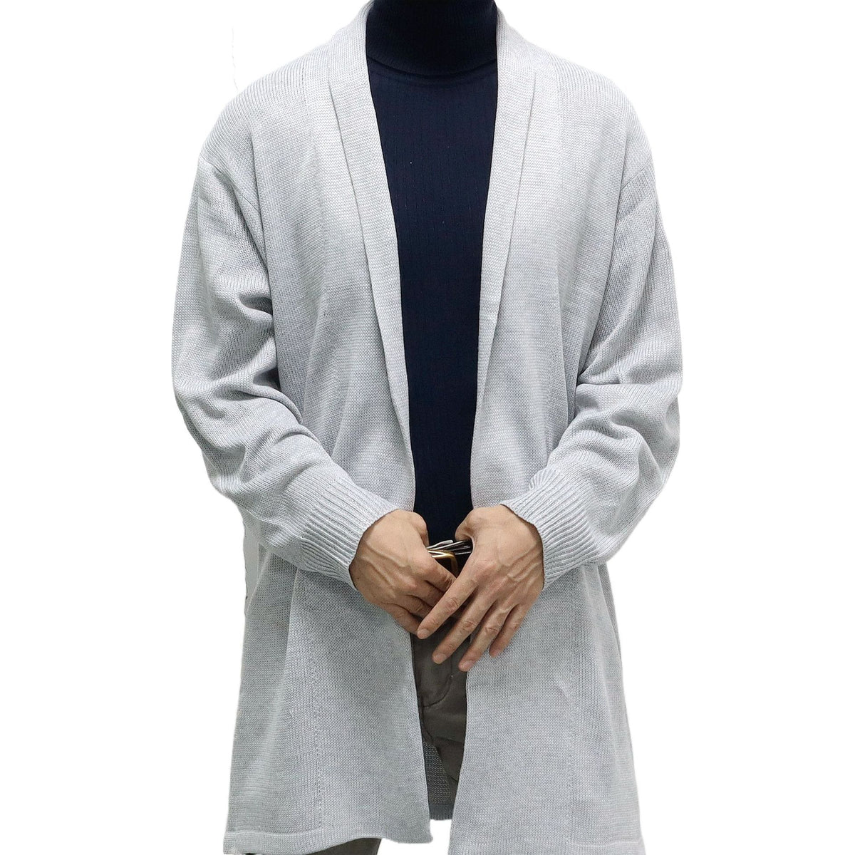 Men's Long Knit Cardigan