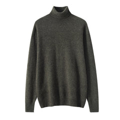 Men's Cashmere Turtleneck Business Casual Wool Knitted Sweater