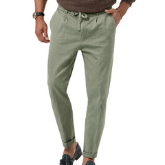 Men's Trendy Business Casual Large Size Straight Solid Color Trousers