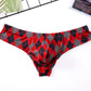 Men's Plaid Print Ice Silk Thread Underwear