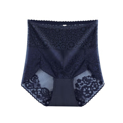 [ 5PCS ] High waist tummy tuck lace briefs