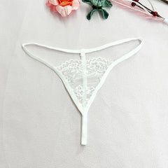 Sexy Transparent Low Rise Lace Thong