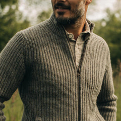New hot selling vintage zipper men's sweater