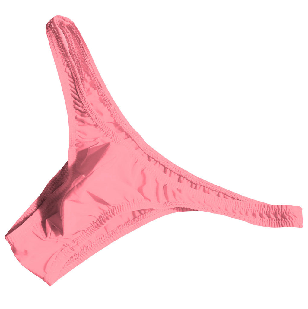 Translucent ice silk low-rise thong