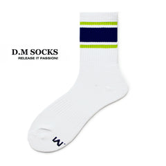 Rainbow Striped Sweat-wicking Sports Socks