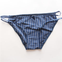 Men's Low Rise Cotton Sexy Comfortable Lace-Up Briefs