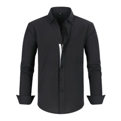 Men's Business Anti-wrinkle Zipper Shirt