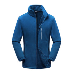Men's Polar Fleece Outdoor Thickened Large Size Warm Double-faced Fleece Jacket