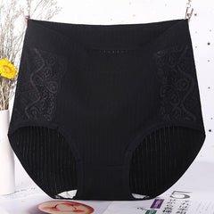 High Waist Plus Size Stretch Breathable Panties