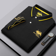 Men's Short Sleeve Fashionable Embroidered Polo Shirt