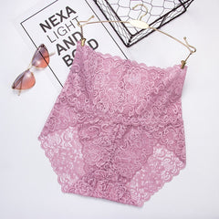 Sexy Lace Hip-lifting Pattern Seamless Briefs