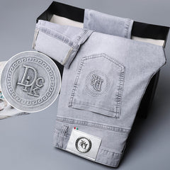 Men's Slim Breathable Ice Silk Jeans