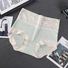 High waist thin lace sexy hip panties