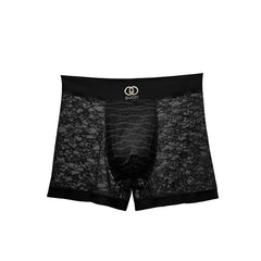 Men's Sexy Lace Seamless Breathable Antibacterial Boxer Briefs