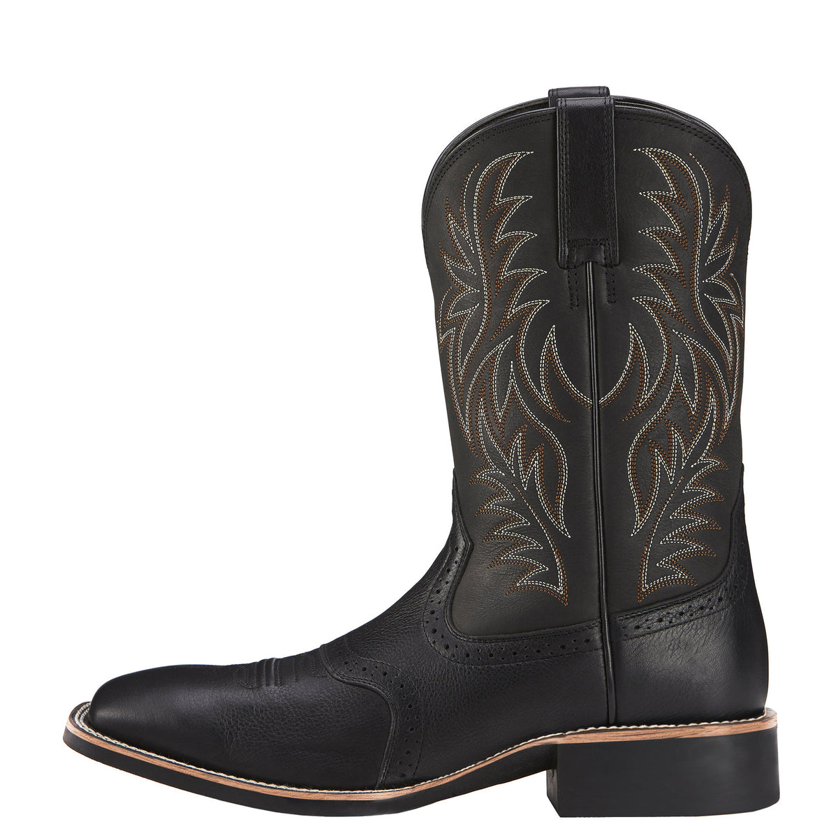 Men's High-top Retro Embroidered Carved Patchwork Western Cowboy Boots