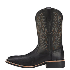 Men's High-top Retro Embroidered Carved Patchwork Western Cowboy Boots