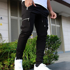 Men's Fitness Running Large Pocket Casual Trousers