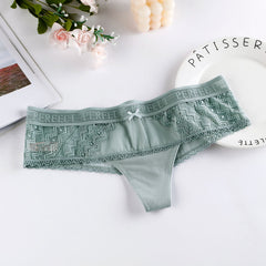 Fashionable and Sexy Lace Breathable Mesh Briefs