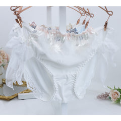 Japanese New Versatile Lace Breathable Embroidered Strappy Cute Briefs