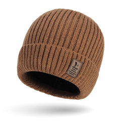 Men's Plus Velvet Thick Warm Ear Protection Knitted Hat