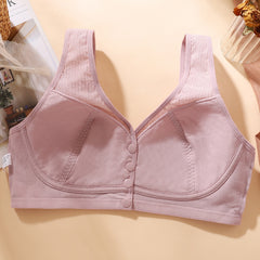 Thin comfortable front button breathable soft bra