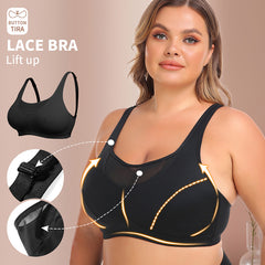 Plus size wireless sports bra